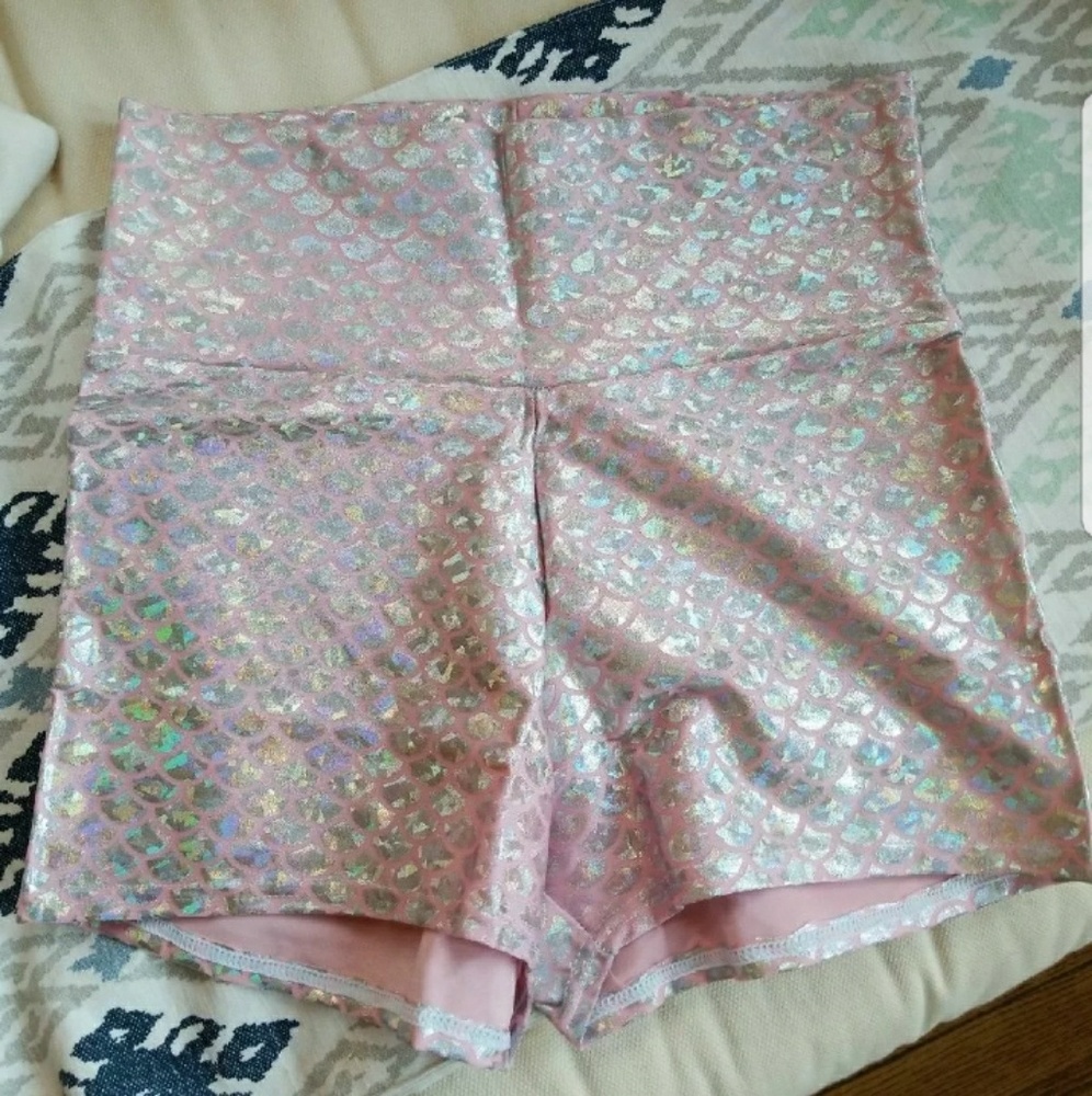 Reserved for Hannah - Baby Pink Mermaid Shorts